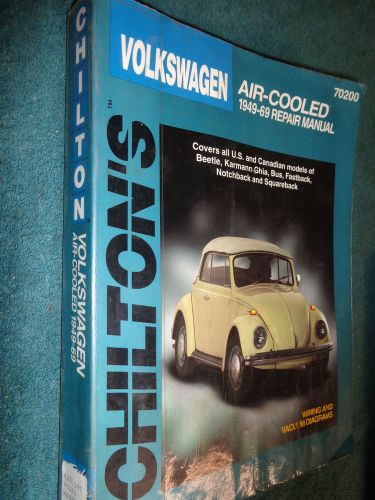 1949-1969 volkswagen shop manual / beetle / karmann ghia / bug / fastback book