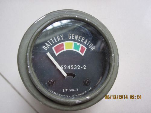 Military jeep m38 m151 m37 battery charge gauge 24v rb