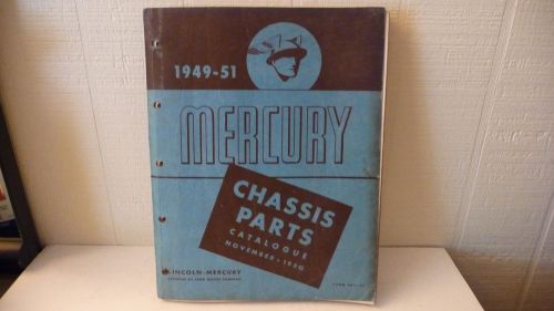 1949 1950 1951 mercury chassis parts catalog