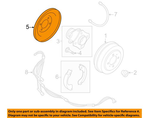 Nissan oem 13-15 sentra rear brakes-brake backing plate 440303sg0a