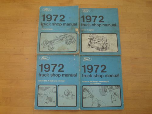 1972 ford truck shop manuals pickup, bronco, econoline, medium, heavy