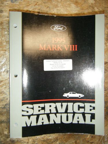 1995 lincoln mark viii 8 original factory service manual shop repair clean