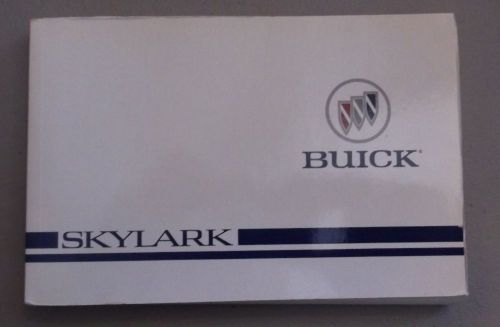 1996 buick skylark owners manual original