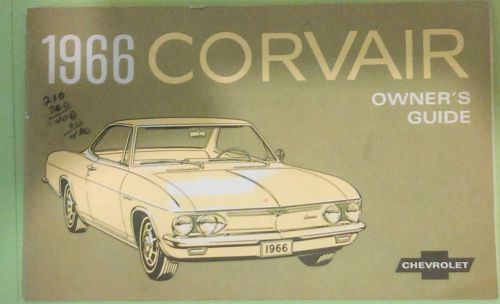 1966 corvair owners manual