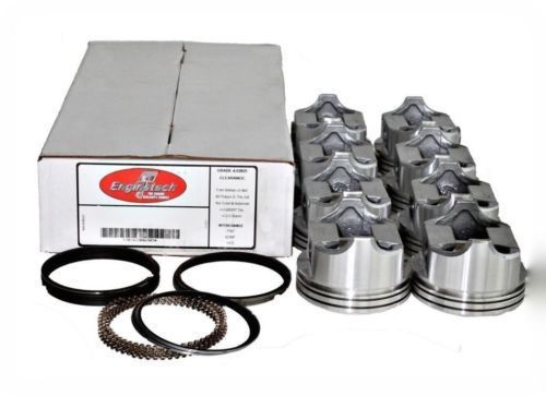 Piston &amp; ring kit ford 460 7.5l v8 1992-1997 enginetech pistons rings