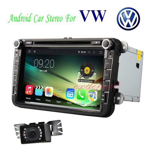 8&#034; 2din lcd car stereo dvd cd player radio for volkswagen vw gps nav bluetooth