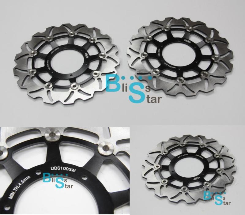 Front brake disc rotors for honda cb 900f hornet 2002-2006