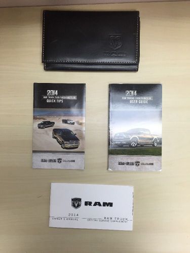 Dodge ram truck 2014 owners manual guide book with case oem