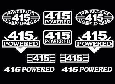 10 decal set 415 ci v10 powered engine stickers emblems 6.8 l vinyl decals