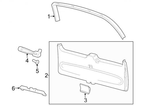 Ford oem liftgate trim cover 7l1z7840704ab image 3