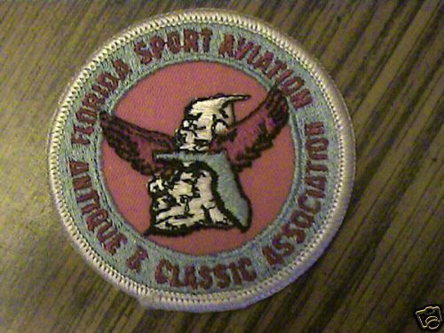 Florida sport aviation,antique&amp;classic assoc.rare patch