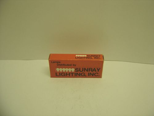 Sunray lighting #159 miniature lamp bulb1 box ( 10 ) glass wedge base new in box