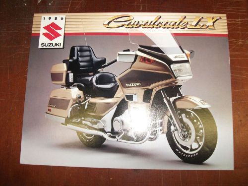 Original nos 1986 suzuki motorcycle sales brochure cavalcade lx