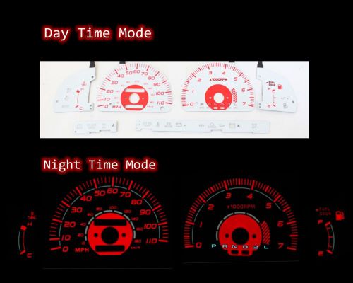 96-98 toyota 4runner sr5 red indiglo glow white gauges