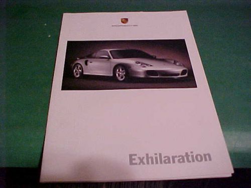 Porsche 911 turbo carrera 2000 dealer brochure/ book