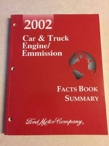 2002 ford car &amp; truck engine/emissions facts book summary service manual 02