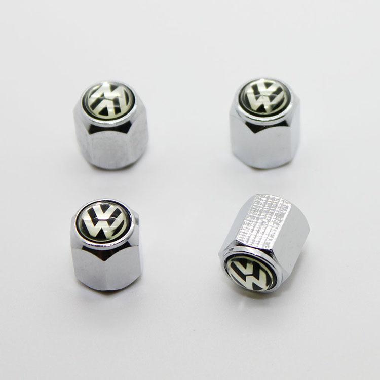 4pcs car tire wheel valves stem caps for vw cc touareg tiguan jetta golf passat