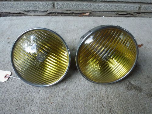 Vintage mercedes amber yellow fog light lamp 240 300 w123 oem