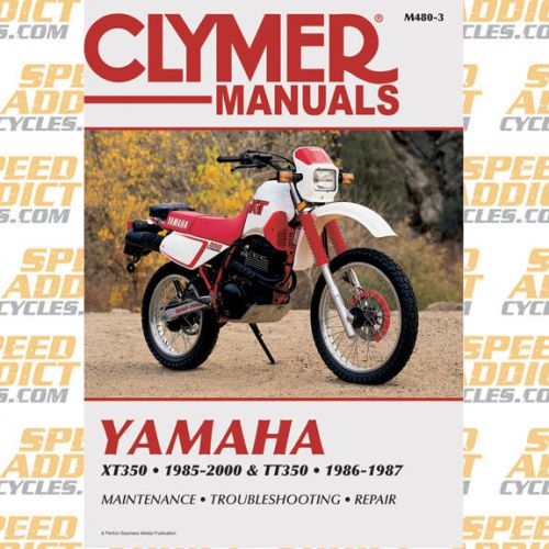 Clymer m480-3 service shop repair manual yamaha xt350 / tt350 1985-2000