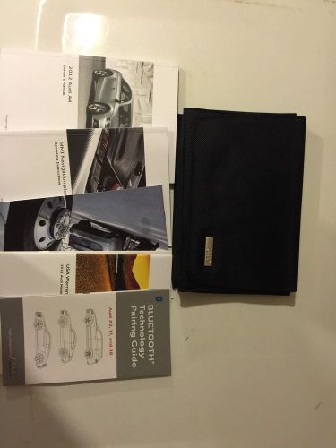 Owners manual 2012 audi a4 oem complete set canvas case