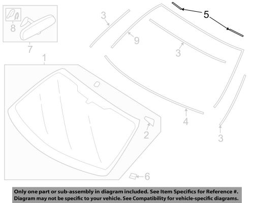 Subaru oem 13-16 brz windshield-upper seal 65078ca000