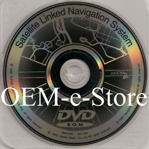 2000 honda odyssey minivan ex exl navigation black dvd map united states v.1.09j