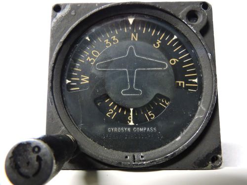 Gyrosyn compass c-2a sperry master indicator 653894-6b c-119 boxcar usaf