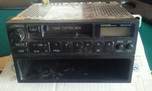 Oem toyota logic control deck cassette radio 56400 original stereo with harness