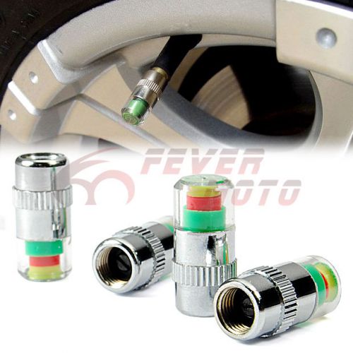 For vw golf 4pcs car air pressure tyre wheel monitor indicator valve stem cap fm