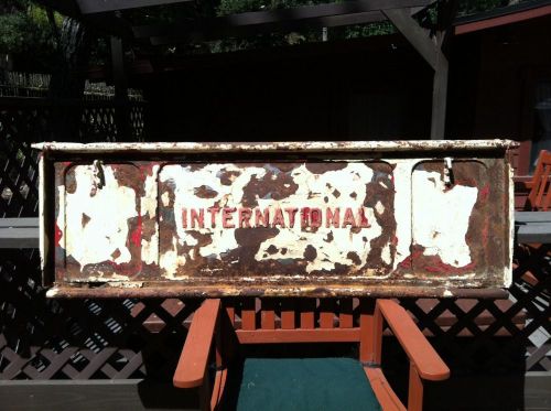 Rare vintage international pick up truck part tailgate rustic beauty!