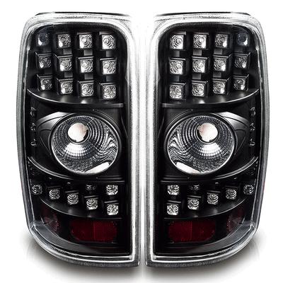 01 02 03 04 05 suburban tahoe yukon denali tail lights led black/clear