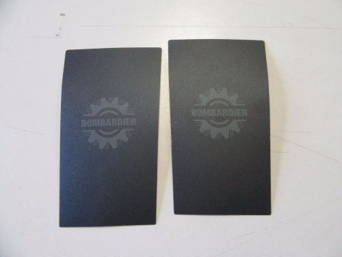 Bombardier black / grey decal 5 5/8&#034; x 3&#034; marine boat