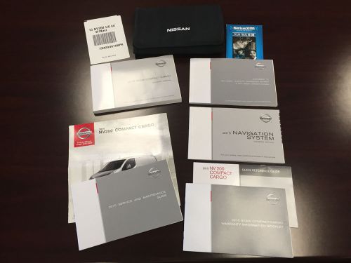 2015 nissan nv200 owners manual + case + navigation