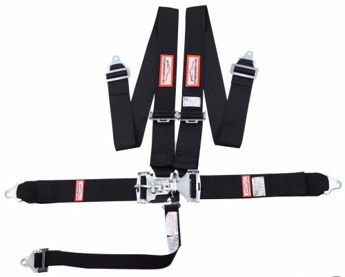 Racerdirect.net new sfi 16.1 latch &amp; link 5 point racing harness belt black