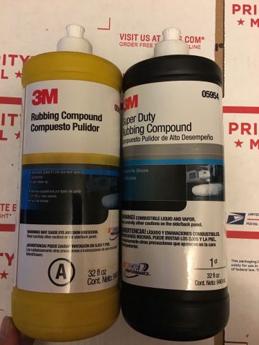 Lot of 2 3m rubbing compound &amp; super duty rubbing compound last one