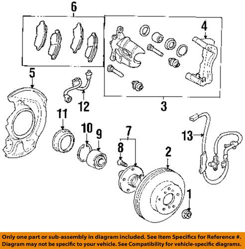 Toyota oem 0446533240 brake pad or shoe, front/disc brake pad