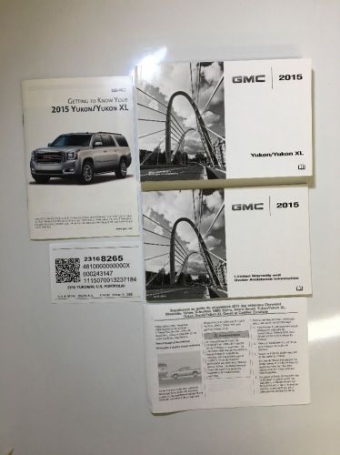 2015 gmc yukon/ yukon xl owners manual free priority same day shipping! #0209