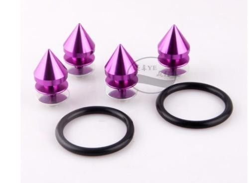 Quick release fasteners for car bumpers trunk fender hatch lids kit purple r005