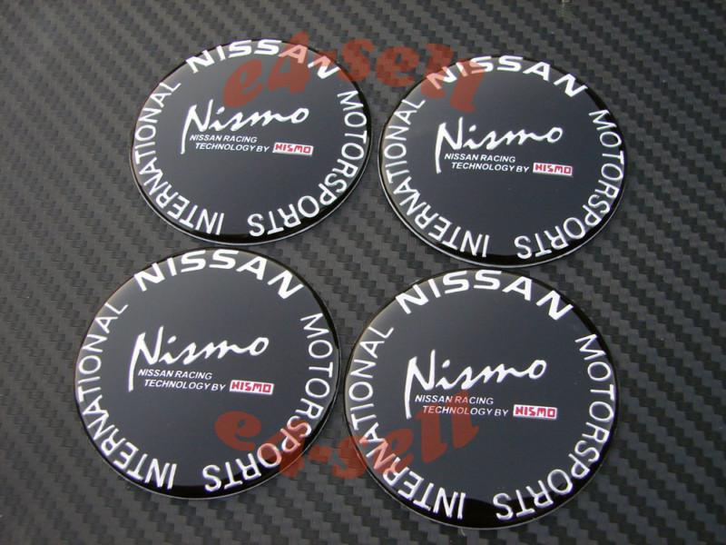 4 nissan nismo wheel center badge emblem altima gtr g35 g37 350z 370z  2.375 in