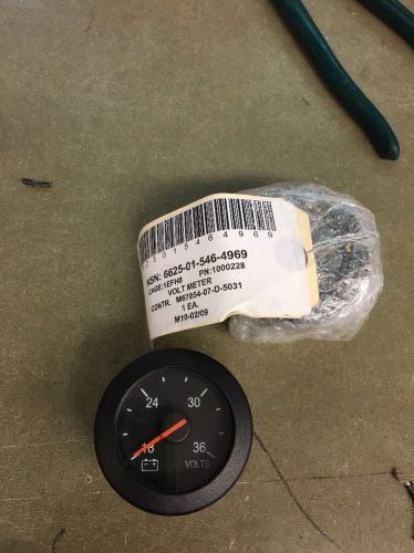 2&#034; ngi panel mount voltmeter 18 - 36 volts 24v p/n 00078664-c02540 new general d