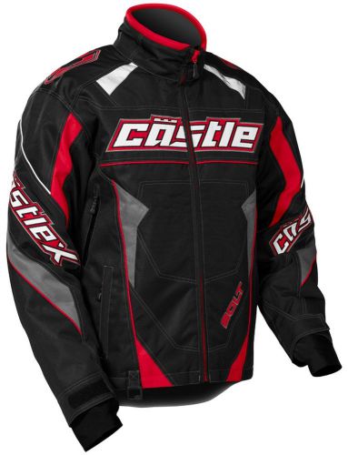 Castle x racewear bolt g4 mens snowmobile jacket red
