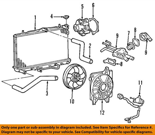 Hyundai oem 96-12 elantra-engine coolant thermostat 2550023010