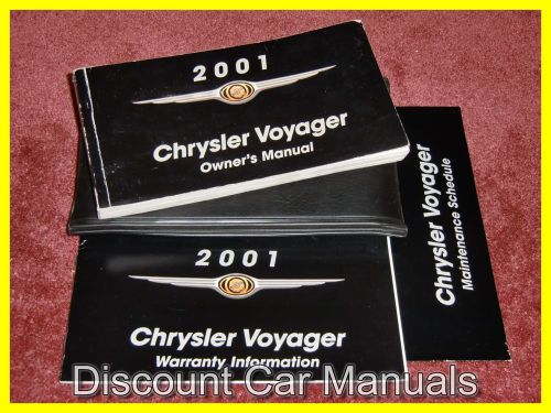 ★★ 2001 chrysler voyager owners manual portfolio 01!! ★★