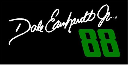 Dale earnhardt jr. signature &#034;88&#034; 4&#034; x 8&#034; vinyl decal - choice of colors