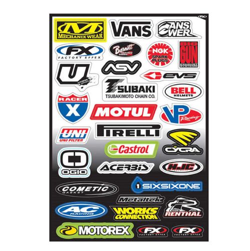 Fx sponsor c graphics sticker kit  fits yamaha dirt bikes