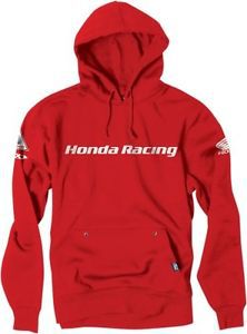Factory effex honda mens pullover hoodie red/white