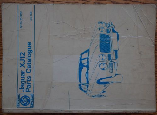 Jaguar xj12 series 1 parts catalogue