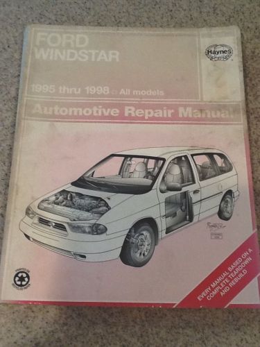 Haynes ford windstar 1995 thru 1998 automotive repair manual