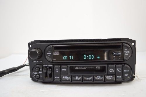 02 03 04 05 06 chrysler dodge jeep radio cd cassette player  tested b33#010