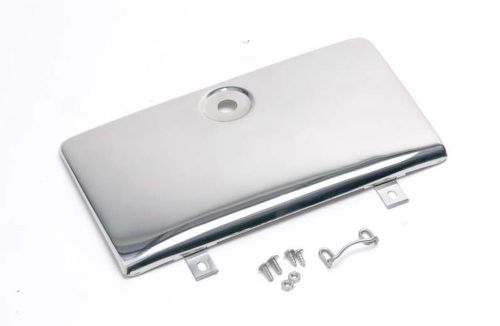 Glove box door use with oe key lock stainless jeep cj 1972-1986 30526